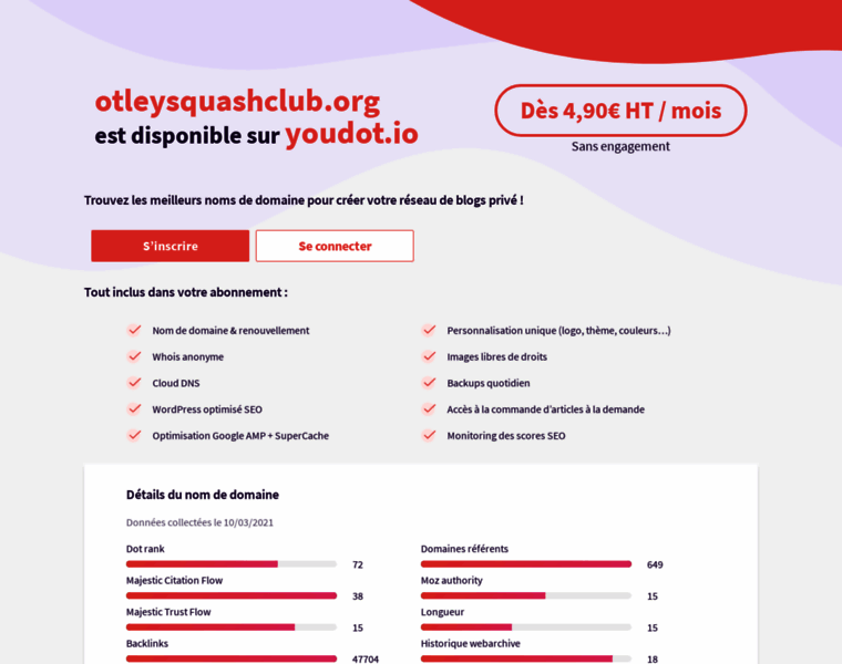 Otleysquashclub.org thumbnail