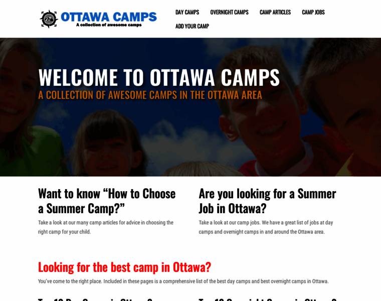Ottawacamps.com thumbnail