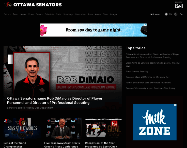 Ottawasenators.com thumbnail