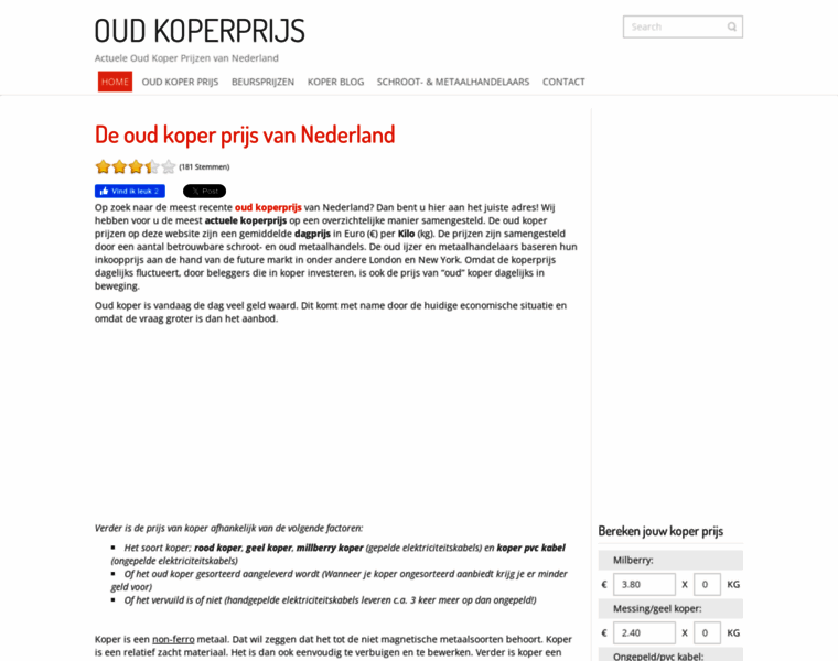 Oudkoperprijs.net thumbnail
