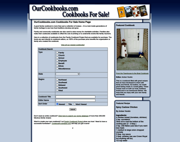Ourcookbooks.com thumbnail