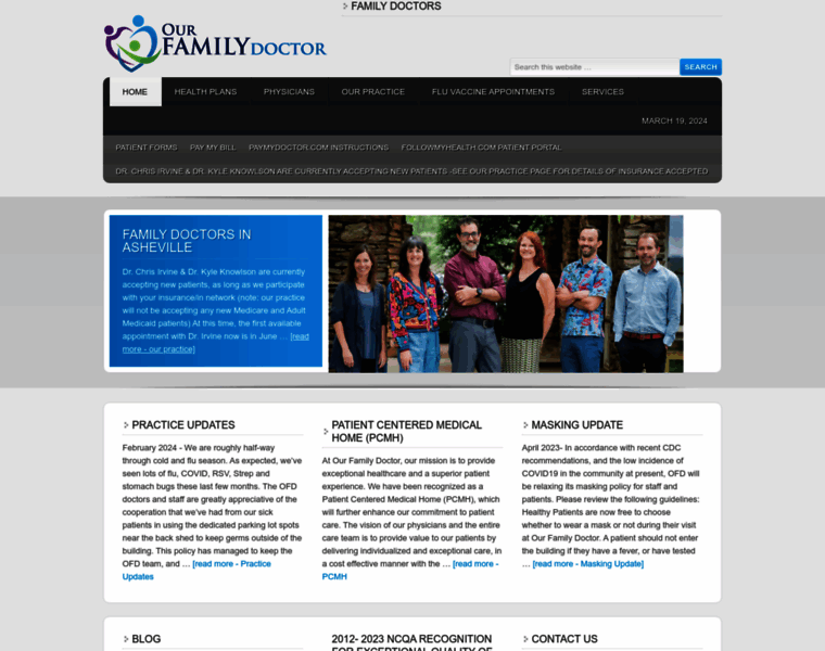 Ourfamilydoctorasheville.com thumbnail