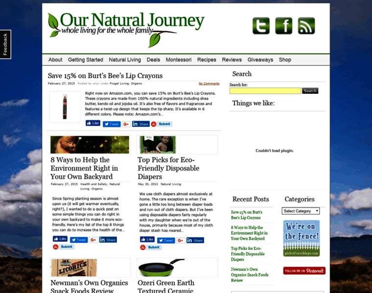 Ournaturaljourney.com thumbnail