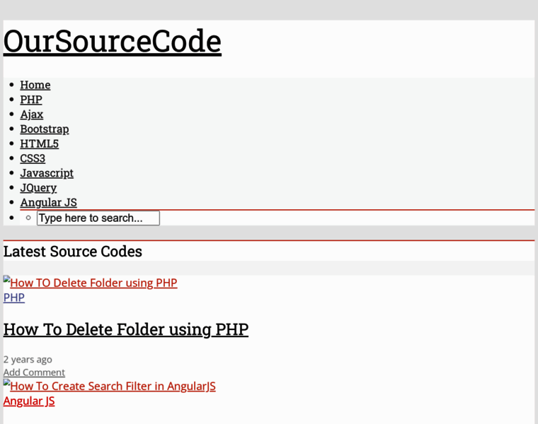 Oursourcecode.net thumbnail