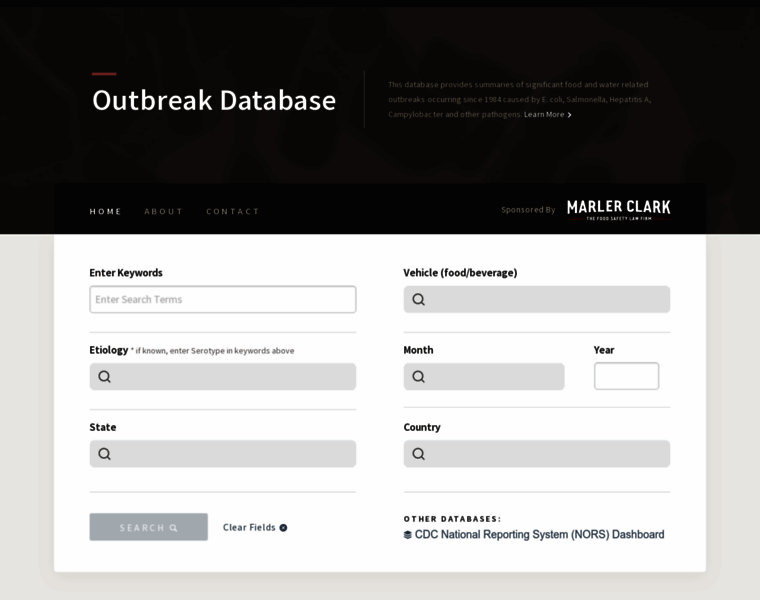 Outbreakdatabase.com thumbnail