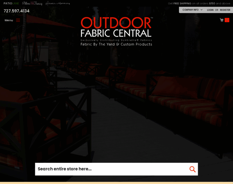 Outdoorfabriccentral.com thumbnail