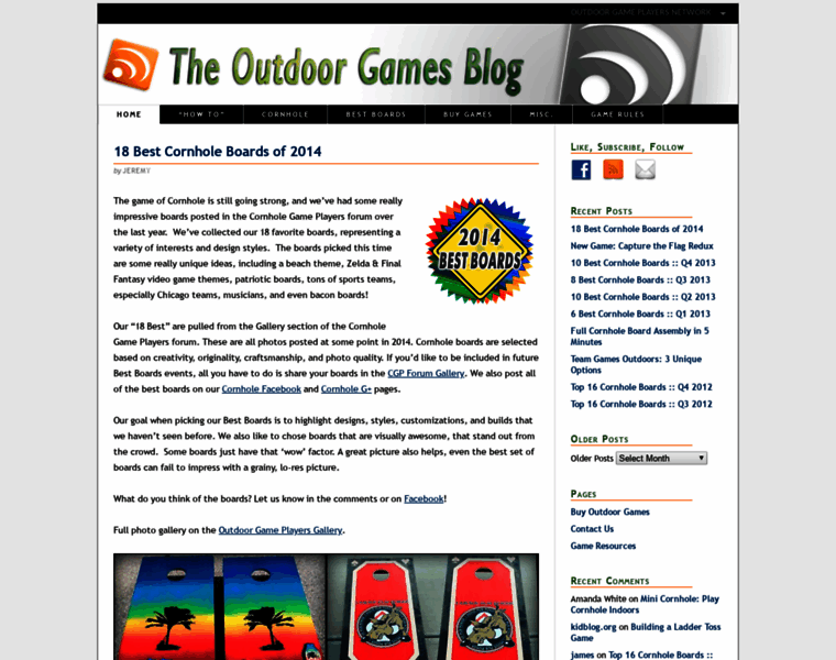 Outdoorgamesblog.com thumbnail