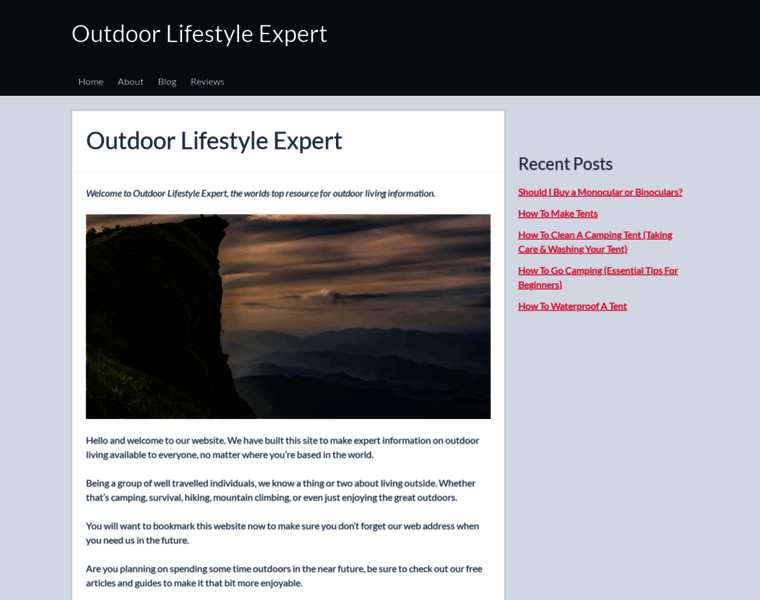 Outdoorlifestyleexpert.com thumbnail