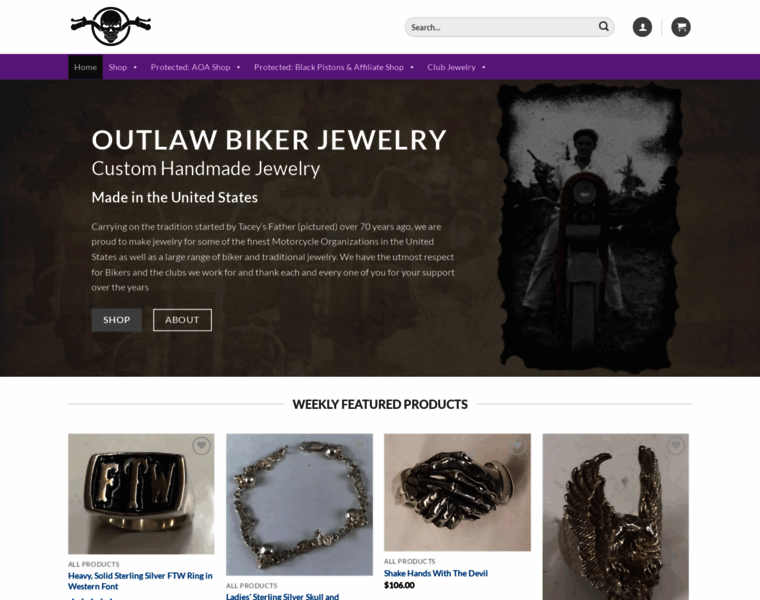 Outlawbikerjewelry.com thumbnail