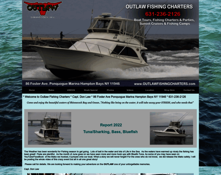 Outlawfishingcharters.com thumbnail