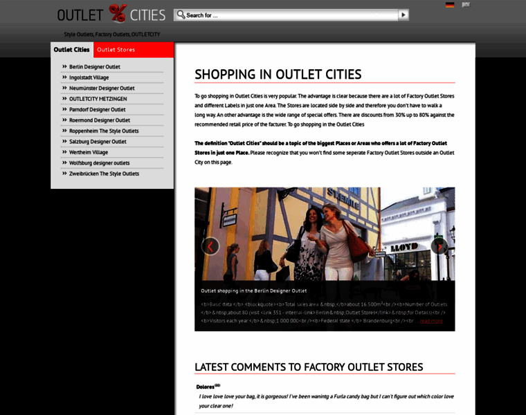 Outlet-cities.com thumbnail
