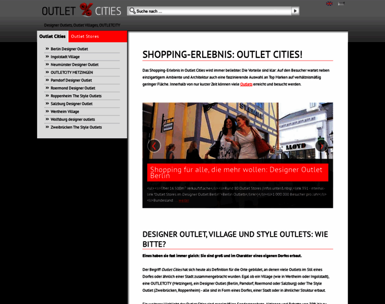Outlet-cities.de thumbnail