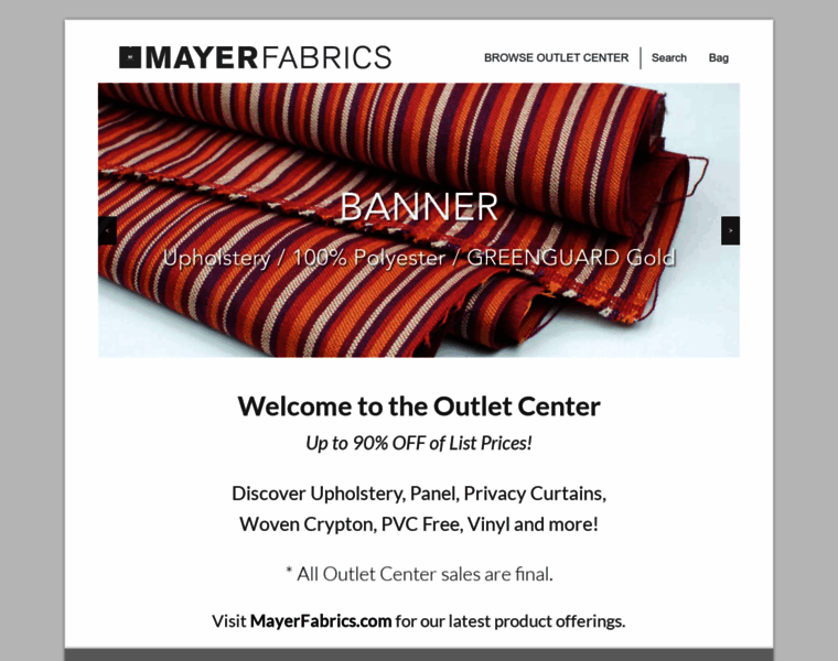 Outlet.mayerfabrics.com thumbnail