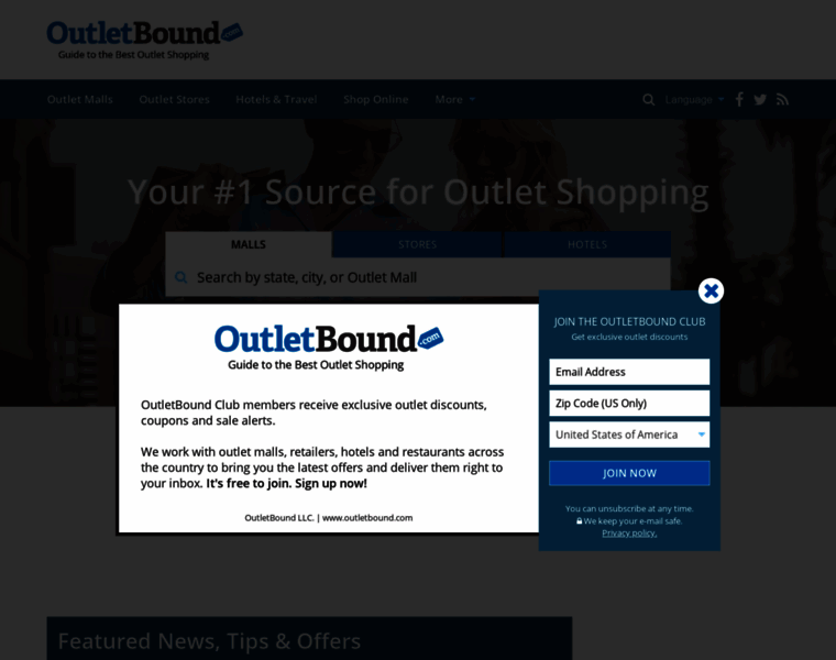 Outletbound.com thumbnail