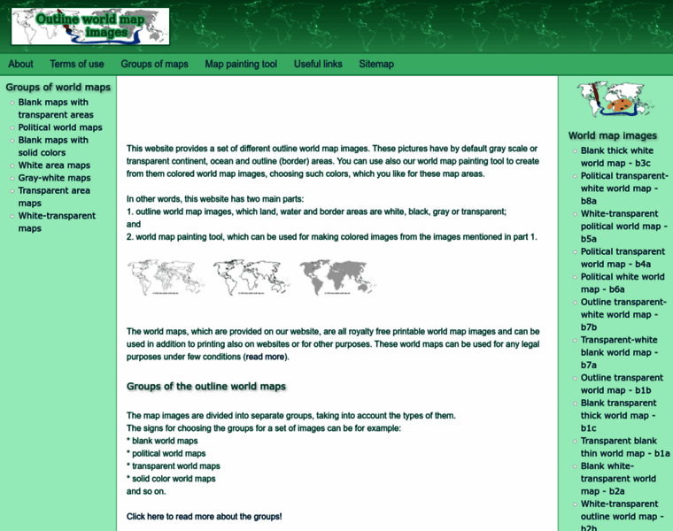 Outline-world-map.com thumbnail