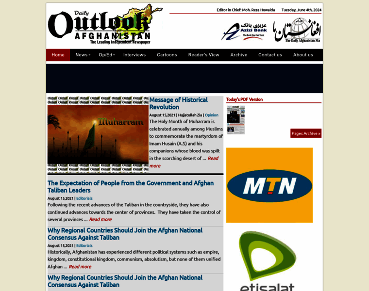 Outlookafghanistan.net thumbnail