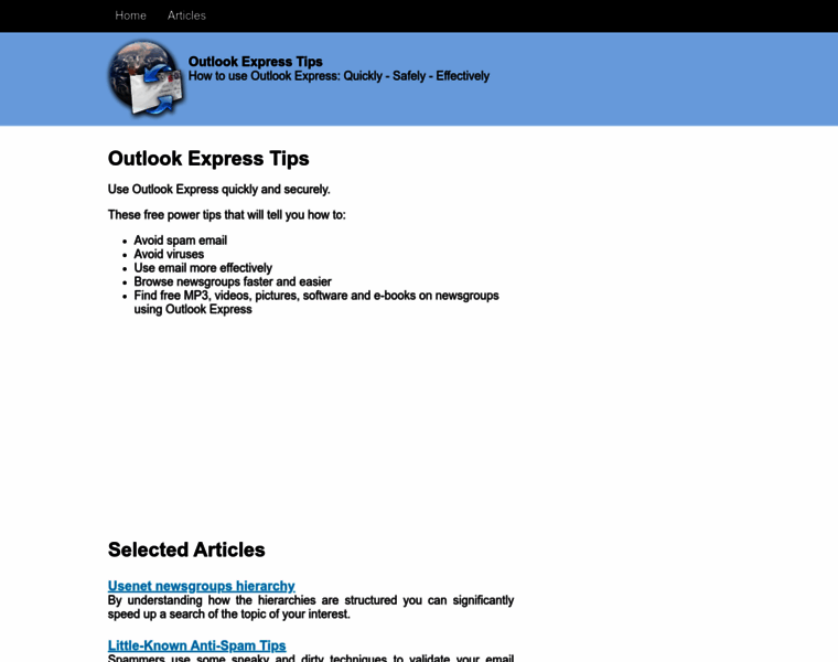 Outlookexpresstips.com thumbnail