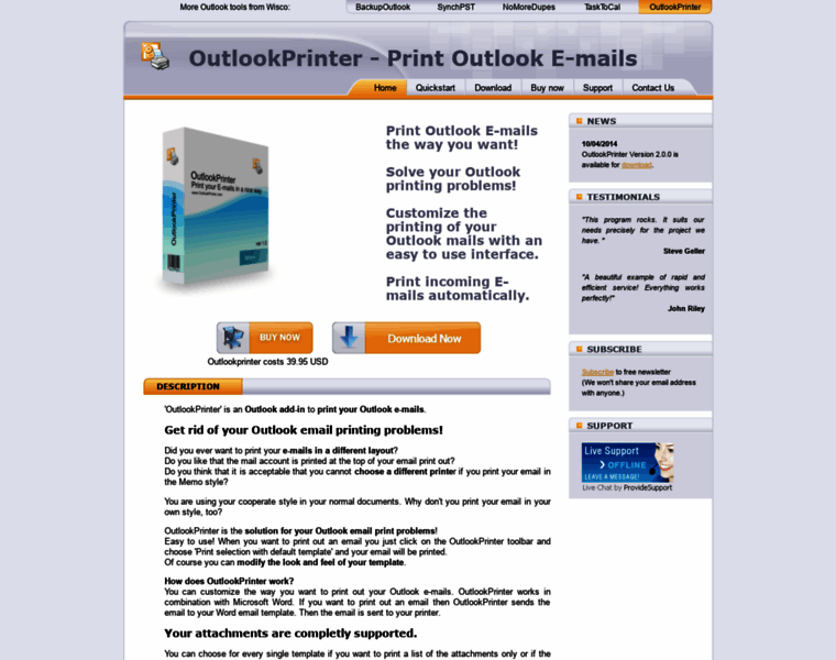 Outlookprinter.com thumbnail