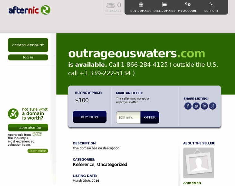 Outrageouswaters.com thumbnail