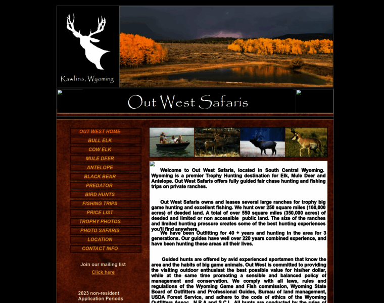 Outwestsafaris.com thumbnail