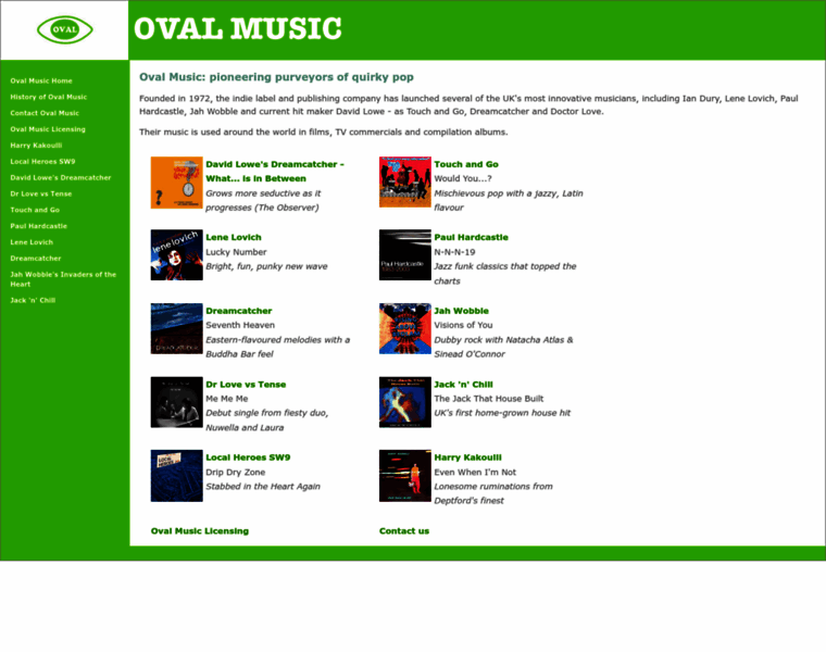 Ovalmusic.co.uk thumbnail