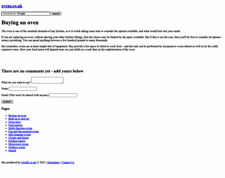 Ovens.co.uk thumbnail