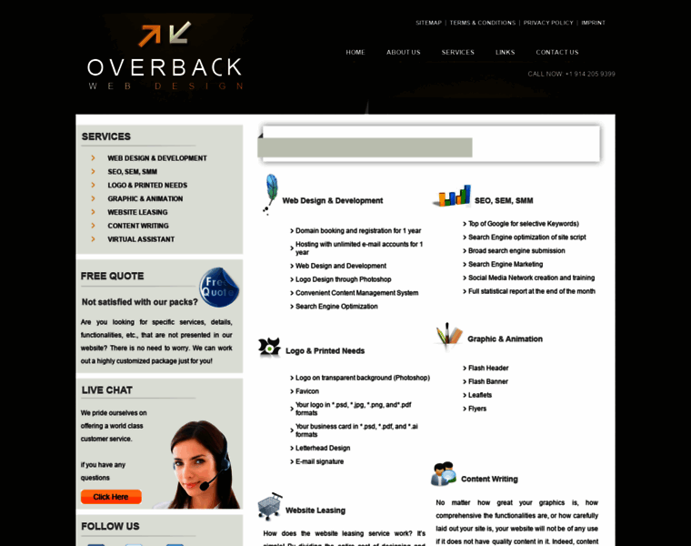 Overbackwebdesign.com thumbnail