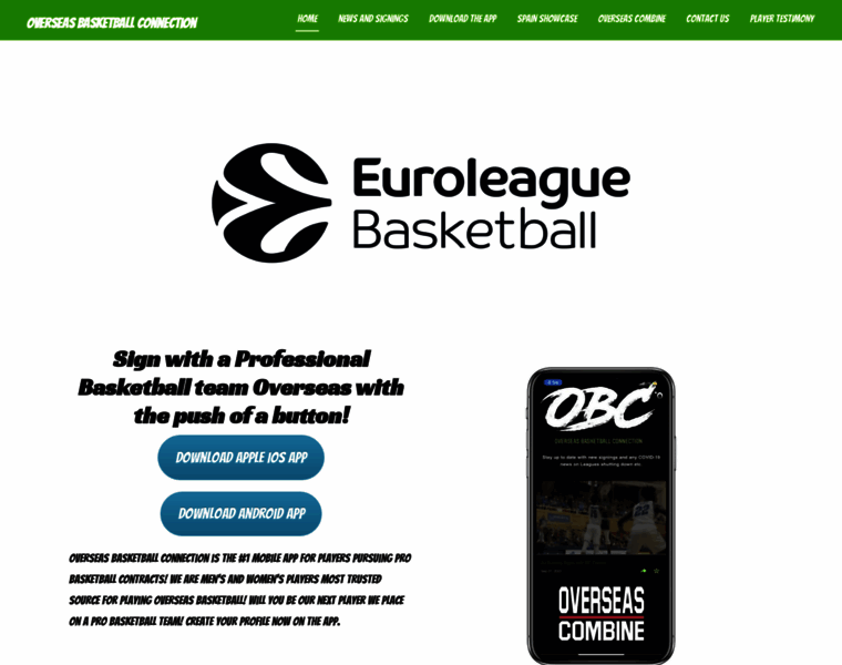 Overseasbasketballconnection.com thumbnail