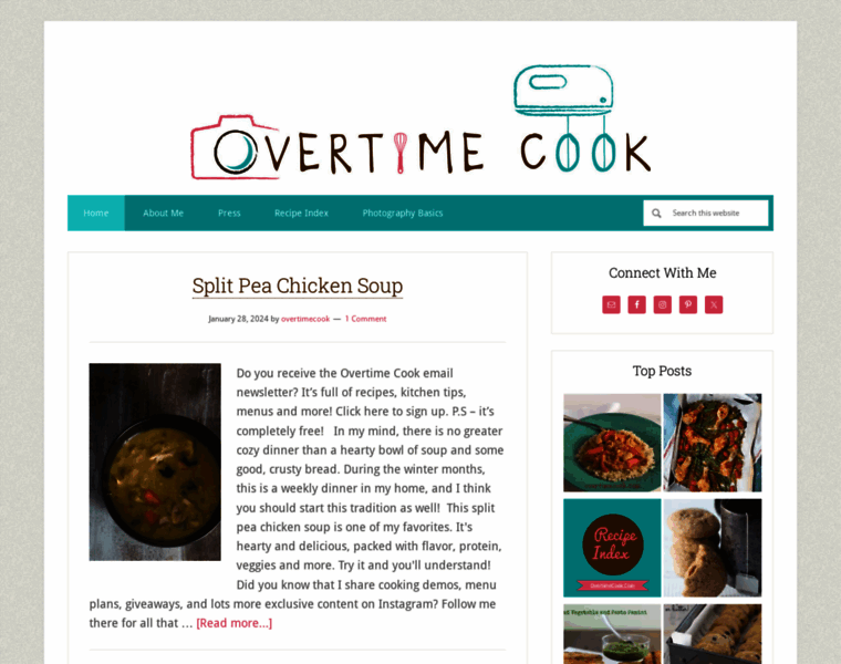 Overtimecook.com thumbnail