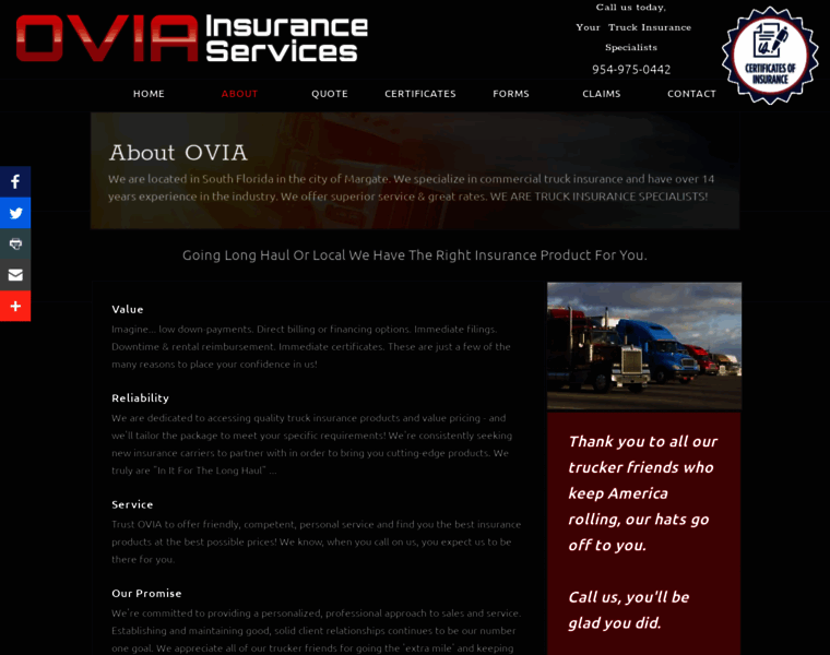 Oviainsurance.com thumbnail