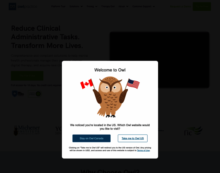 Owlpractice.ca thumbnail