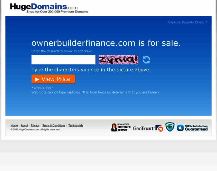 Ownerbuilderfinance.com thumbnail