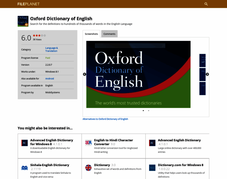 Oxford-dictionary-of-english.fileplanet.com thumbnail