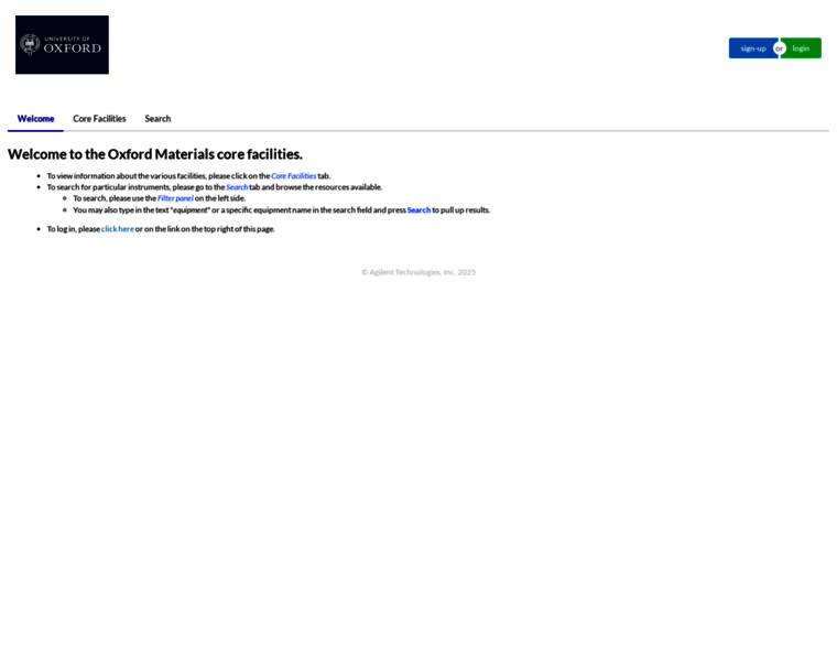 Oxford.corefacilities.org thumbnail