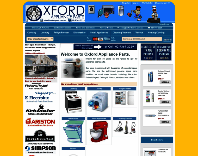 Oxfordparts.com.au thumbnail