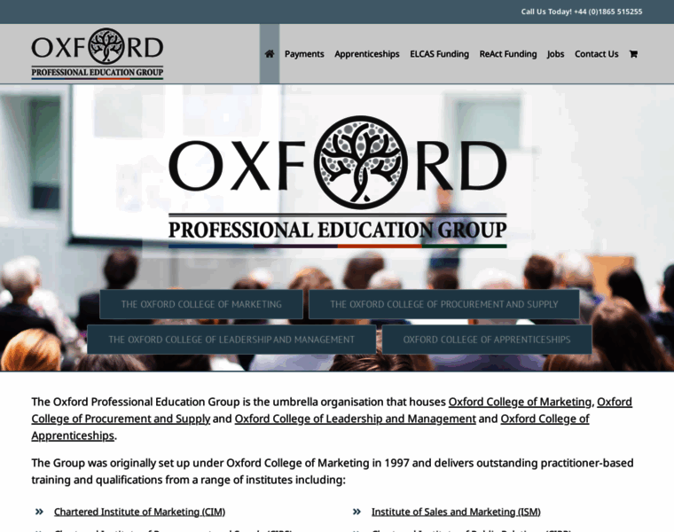 Oxfordprofessionaleducationgroup.com thumbnail