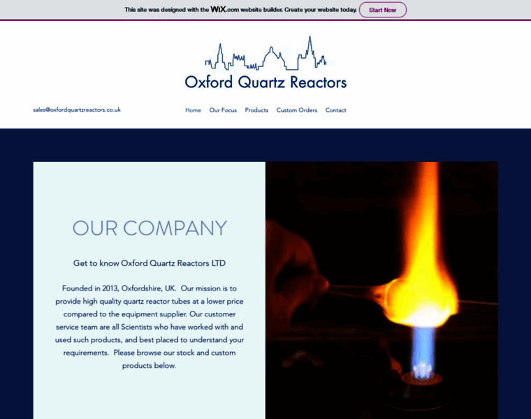 Oxfordquartzreactors.co.uk thumbnail