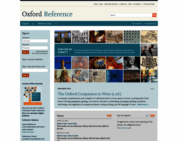 Oxfordreference.com thumbnail