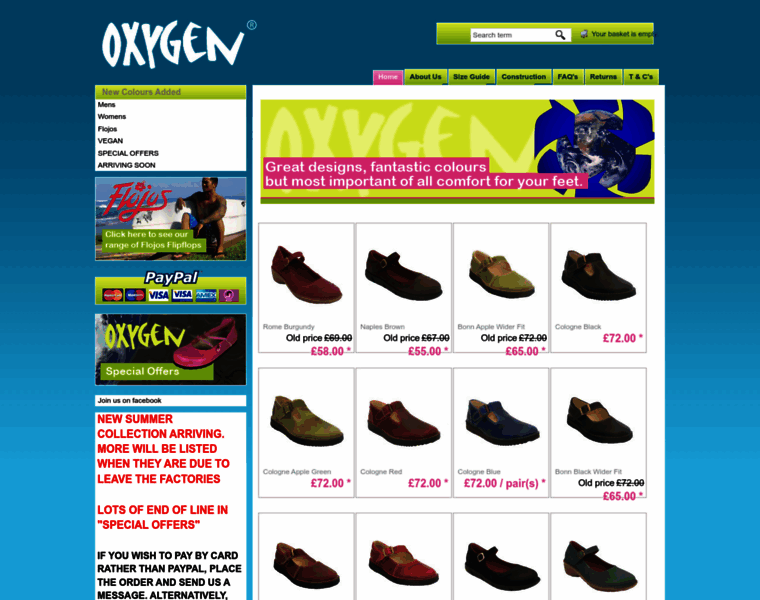Oxygenshoes.co.uk thumbnail