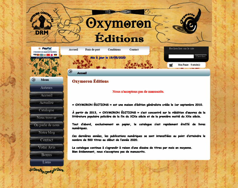 Oxymoron-editions.com thumbnail