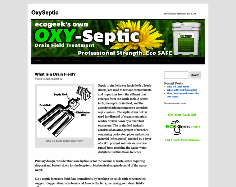 Oxyseptic.com thumbnail