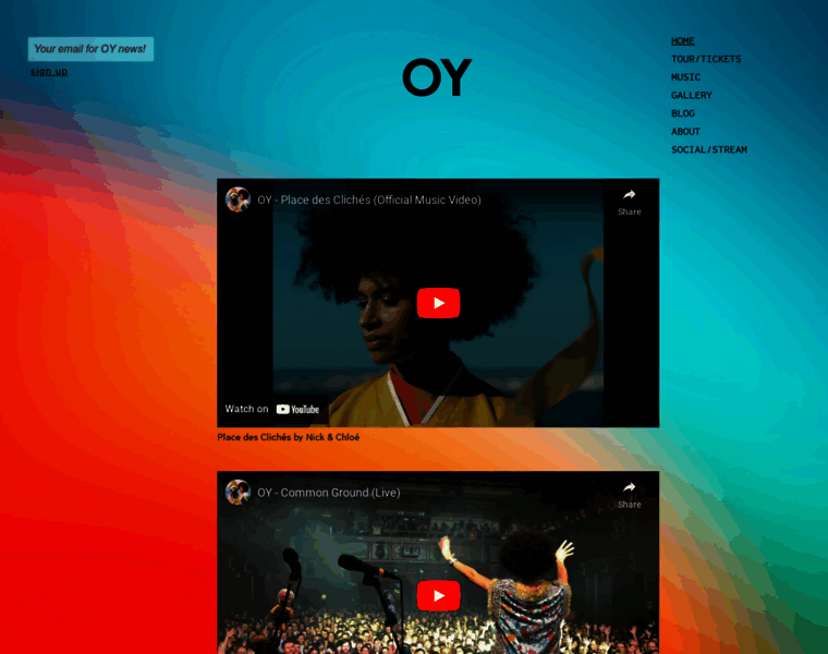 Oy-music.com thumbnail