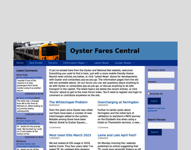 Oyster-rail.org.uk thumbnail