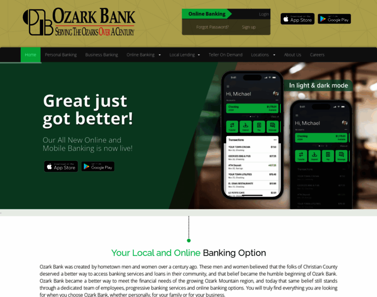 Ozarkbank.com thumbnail