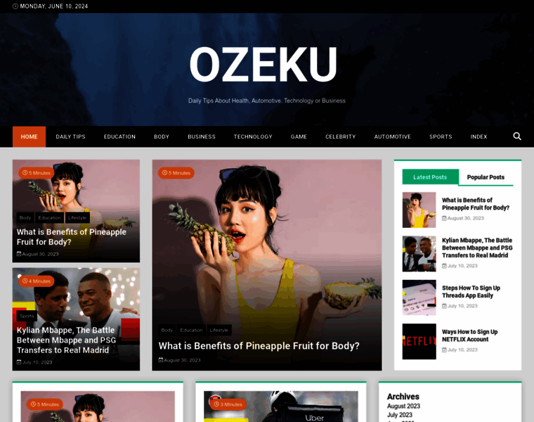 Ozeku.com thumbnail