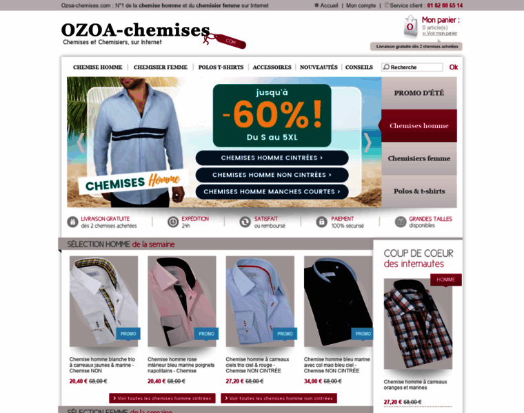 Ozoa-chemises.com thumbnail