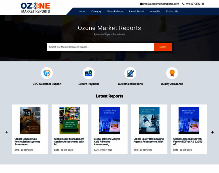 Ozonemarketreports.com thumbnail