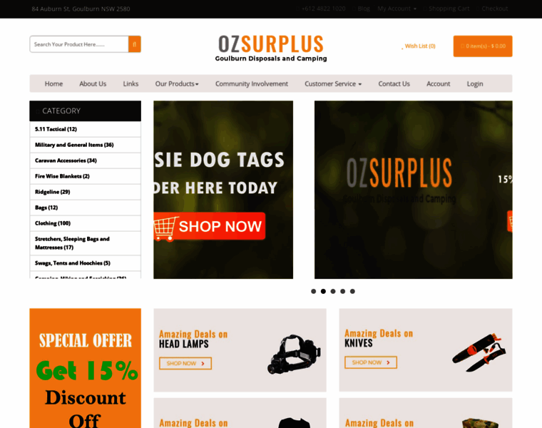 Ozsurplus.com.au thumbnail