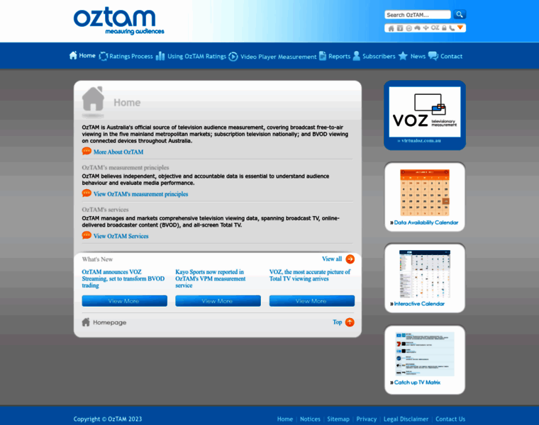 Oztam.com.au thumbnail