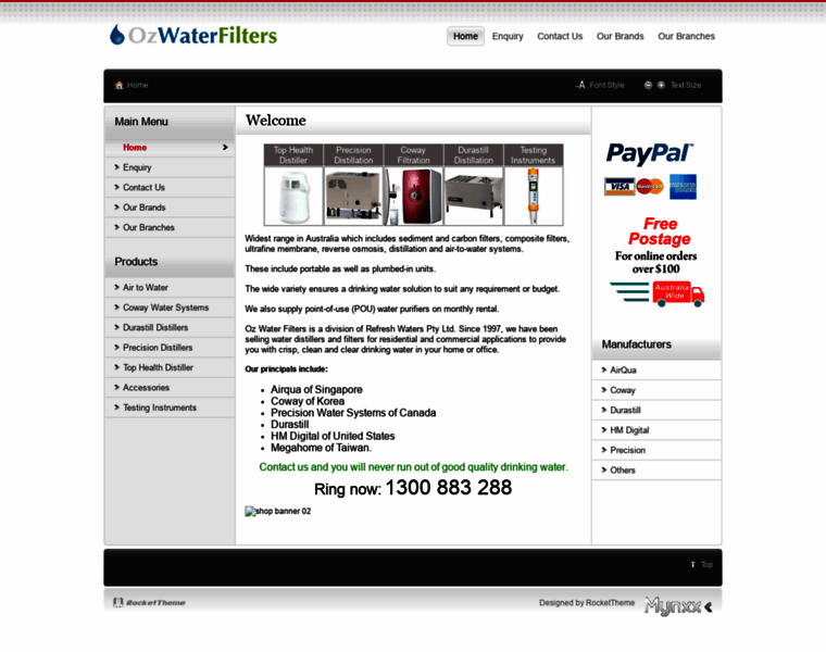 Ozwaterfilters.com.au thumbnail